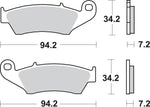 SBS HF Street Ceramic Organic Front Brake Pads For Cannondale C 440 R 2003