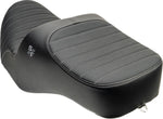 Slyfox Chariot Seat For Harley Davidson FLHX 1923 ABS 2024-2026 Classic Stitch/Silver Logo - Black