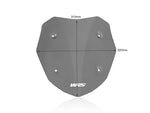 WRS Windscreen For BMW F 900 XR 2020-2024 31 cm (12-1/4") - Dark Smoke