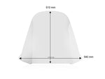 WRS Windscreen For Honda CN 250 1987-1999 51 cm (20") - Clear