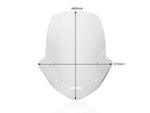 WRS Windscreen For BMW R 1250 R ABS 2019-2024 46 cm (18-1/8") - Clear