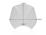 WRS Windscreen For Benelli Leoncino 500 ABS 2017-2023 29.5 cm (11-5/8") - Clear