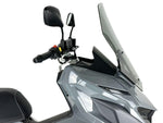 WRS Windscreen For Sym Jet X 125 ABS 2021-2023 52 cm (20-1/2") - Smoke