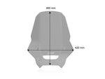 WRS Windscreen For Honda NX 500 A 2024-2026 46.5 cm (18-1/4") - Smoke