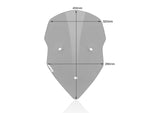 WRS Windscreen For Ducati MultiStrada 1200 2010-2012 45 cm (17-3/4") - Smoke