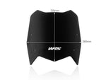 WRS Windscreen For Yamaha XTZ 690 2019-2022 23.5 cm (9-1/4") - Black