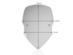 WRS Windscreen For Ducati MultiStrada 1200 ABS 2015-2017 50 cm (19-3/4") - Smoke