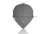 WRS Windscreen For Ducati MultiStrada 1200 ABS 2015-2017 38 cm (15") - Dark Smoke