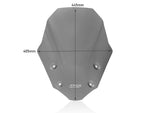WRS Windscreen For Suzuki GSX-S 1000 ABS 2022-2024 - Dark Smoke