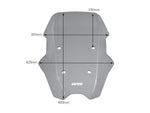 WRS Windscreen For BMW C 400 X ABS 2018-2024 52 cm (20-1/2") - Smoke