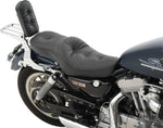 Drag Specialties Low-Profile Double Bucket 2 Up Vinyl Seat For Harley Davidson XL 1200 C 1996-2003 Pillow - Black