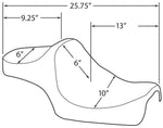 Drag Specialties Predator III Seat For Harley Davidson XL 1200 C 1996-2003 Smooth - Black