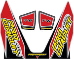 Pro Circuit T-6 Exhaust Decals - Red White Yellow