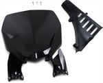 UFO Stadium Front Number Board With Fork Guards For Yamaha YZ125 2022-2025 - Black