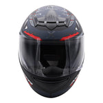 Axor Rage Full Face Helmet - Python Black Grey Red Matt