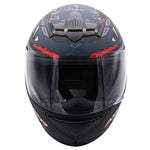 Axor Rage Full Face Helmet - Python Black Grey Red Matt