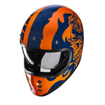 HJC V60 Flame MC5 Black Motorcycle Helmet