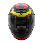 Axor Rage Full Face Helmet - Python Red Yellow Black Gloss