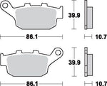 SBS LS Street Excel Sintered Rear Brake Pads For Buell Blast 2001-2008