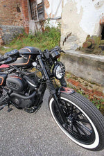 Cult Werk Fork Covers For Harley Davidson XL 883 1986-2009 Upper - Black