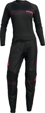 Thor Womens Sector Minimal Jersey - Black Pink