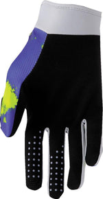 Thor Youth Launchmode Bleach Gloves - Acid/Grey