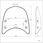 Daytona Aluminium Meter Visor with Bracket Set For BMW R Nine T ABS 2016-2023 - Black