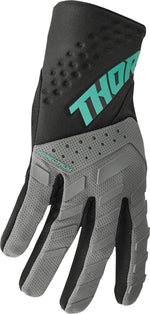 Thor Spectrum Gloves - Black Grey Mint