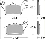 Brembo CC Prime Carbon Ceramic Brake Pads For Kawasaki Z 125 2017-2020 Front