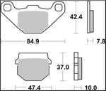 Brembo Prime Carbon Ceramic Brake Pads For Suzuki AH 80 Address 1992-1994 Front