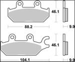 Brembo SD Prime Sintered Brake Pads For Can Am Commander 1000 EFI 2016-2017 Front