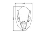 Puig Z-Racing Screen For Kawasaki Ninja 650 2020-2025 - Black