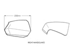 Puig Maxiscooter Handguards For Kymco AK 550 2017-2021 - Dark Smoke