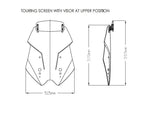 Puig Touring Screen With Extender For Kawasaki Versys 1100 SE 25 - Light Smoke