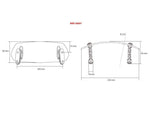Puig Adjustable Screw-On Screen Extender 90mm x 230mm For Honda Africa Twin CRF1000L 2016-2019 - Light Smoke