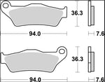 Brembo Carbon Ceramic Prime Line Brake Pads For MBK Doodo 150 2002 Front