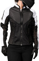 Icon Unisex Womens Mesh AF Jacket - Black White