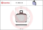 Brembo Prime Sintered Genuine Brake Pads For Ducati 1098 2007-2008 Rear