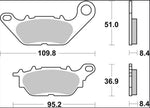 Brembo Prime Carbon Ceramic Brake Pads For Yamaha GPD 125 ABS NMax 2015-2019 Rear