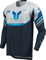 Thor Launchmode Air Raptor Jersey - Grey/Midnight Blue/White