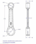 Vintco Connecting Rod Kit For Yamaha IT 465 1981-1982