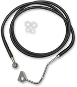 Drag Specialties Stainless Steel Brake Hose Kit For Harley Davidson FLHR 1690 2016 Front Upper - Black