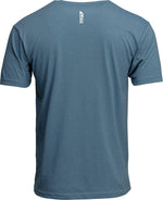 Thor Mens Adult Trax T-Shirt - Heather Slate Blue White