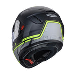 Caberg Levo X Elite Flip Front Motorcycle Helmet - Matt Black/Grey/Fluro Yellow