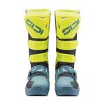 Sidi Crosscore Motocross Boots - Petrol/Fluro Yellow