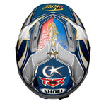 Shoei X-SPR Pro Toprak TC-2 Full Face Motorcycle Helmet - Blue