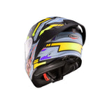 Caberg Roxter Hunter Full Face Motorcycle Helmet - Matt Black/Grey/Yellow Fluo