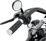 Drag Specialties Custom Rubber Grips For Harley Davidson FLD 1690 2012-2013 - Black Chrome