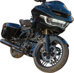 Arlen Ness Carbon Fibre 21" Fat Wrapper Fender For Harley Davidson FLHX 1923 ABS 2024 53 cm (21") Front - Black/Carbon Fiber