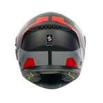 Spada Orion 2 Geo Camo Flip Front Motorcycle Helmet - Matt Red
